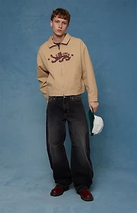 Pacsun Mason Baggy Barrel Jeans Dart Black