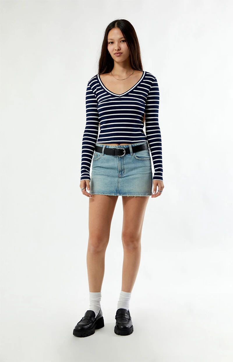 Your Favorite Kylie V-Neck Ribbed Long Sleeve Top