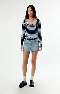 Your Favorite Kylie V-Neck Ribbed Long Sleeve Top