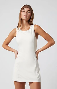 PAC 1980 WHISPER Active Ivory Ellewood Mini Dress
