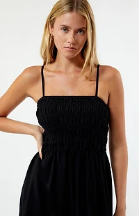 Rhythm Classic Shirred Midi Dress