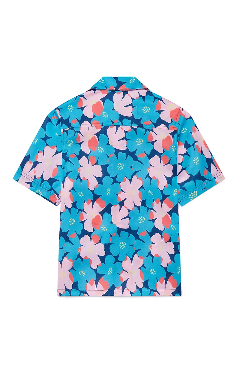 Boardies Kids Sully Floral Camp Shirt
