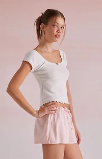 Beverly and Beck Maggie Pointelle T-Shirt