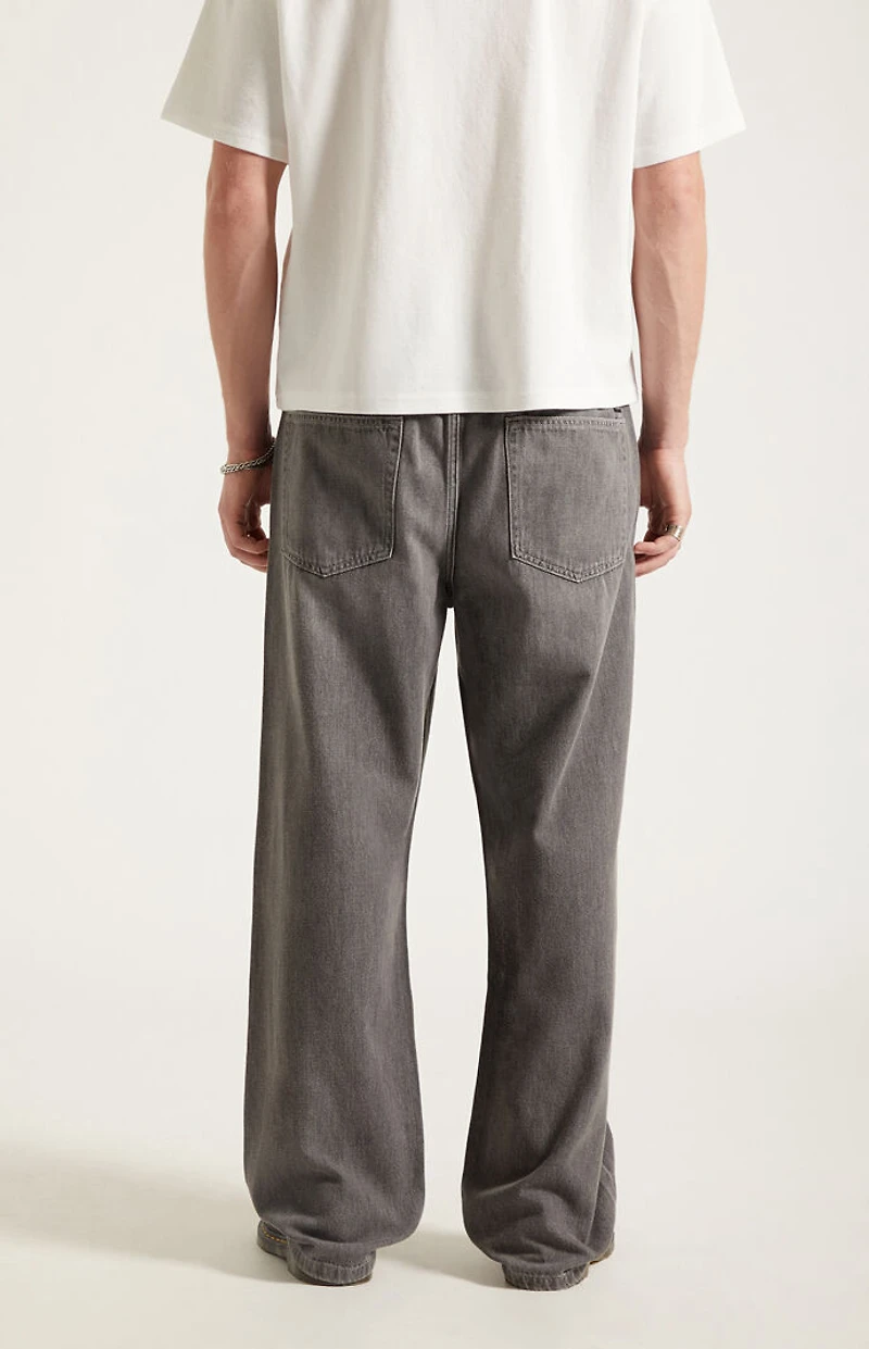 Pacsun Gray Straight Drawstring Pants