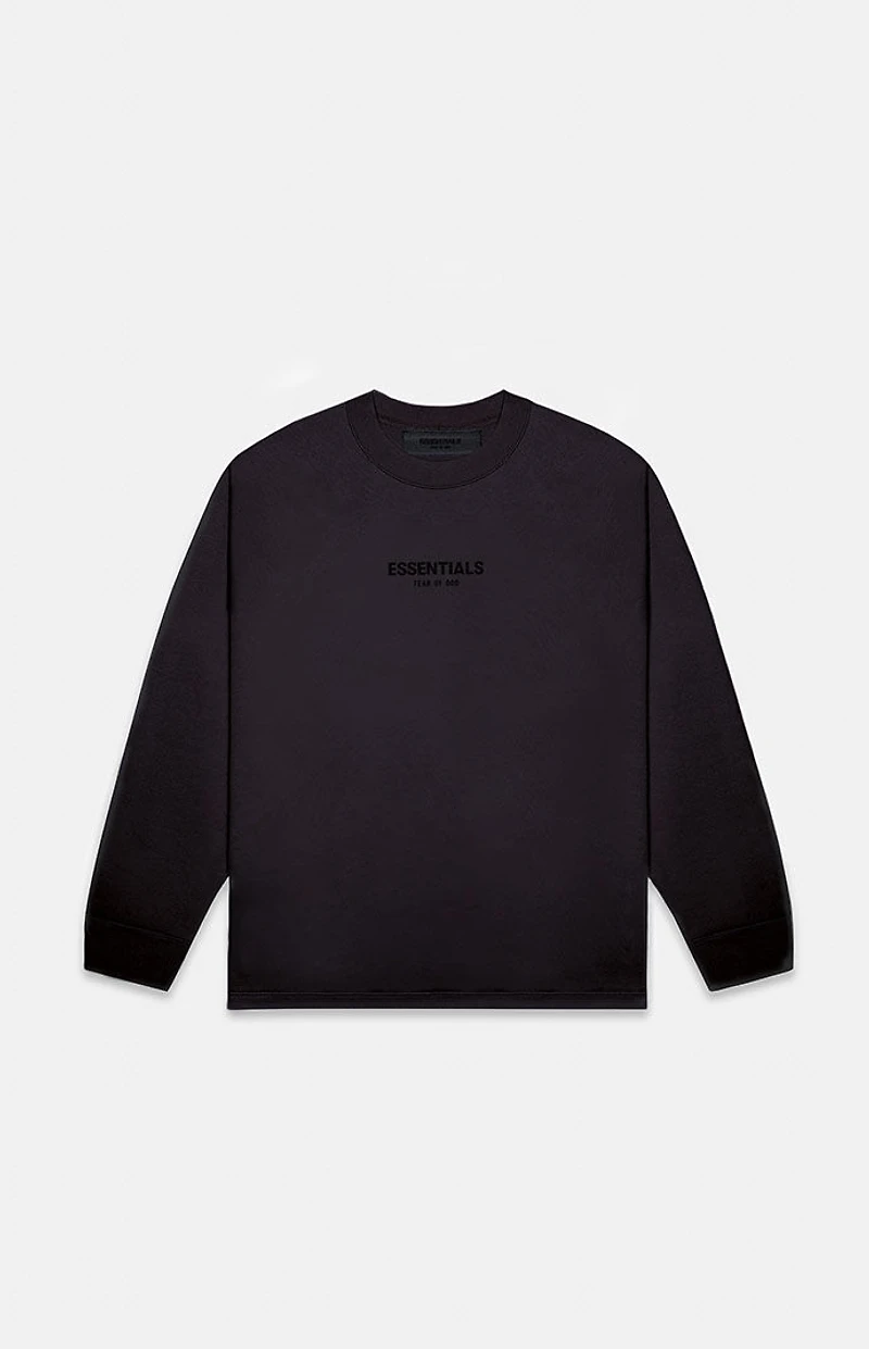 Fear of God ESSENTIALS Jet Black Long Sleeve T-Shirt