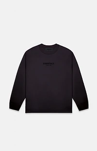 Fear of God ESSENTIALS Jet Black Long Sleeve T-Shirt