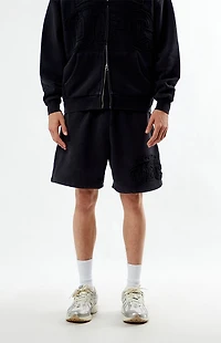 UFC Frayed Lettering Fleece Sweat Shorts