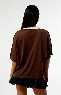Pacsun Brown Standard Issue Short Sleeve Jersey