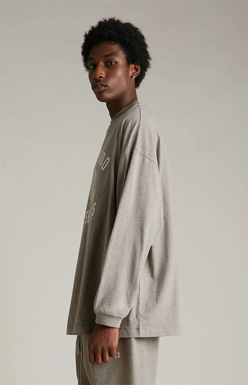 Fear of God ESSENTIALS Heather Grey University Long Sleeve T-Shirt