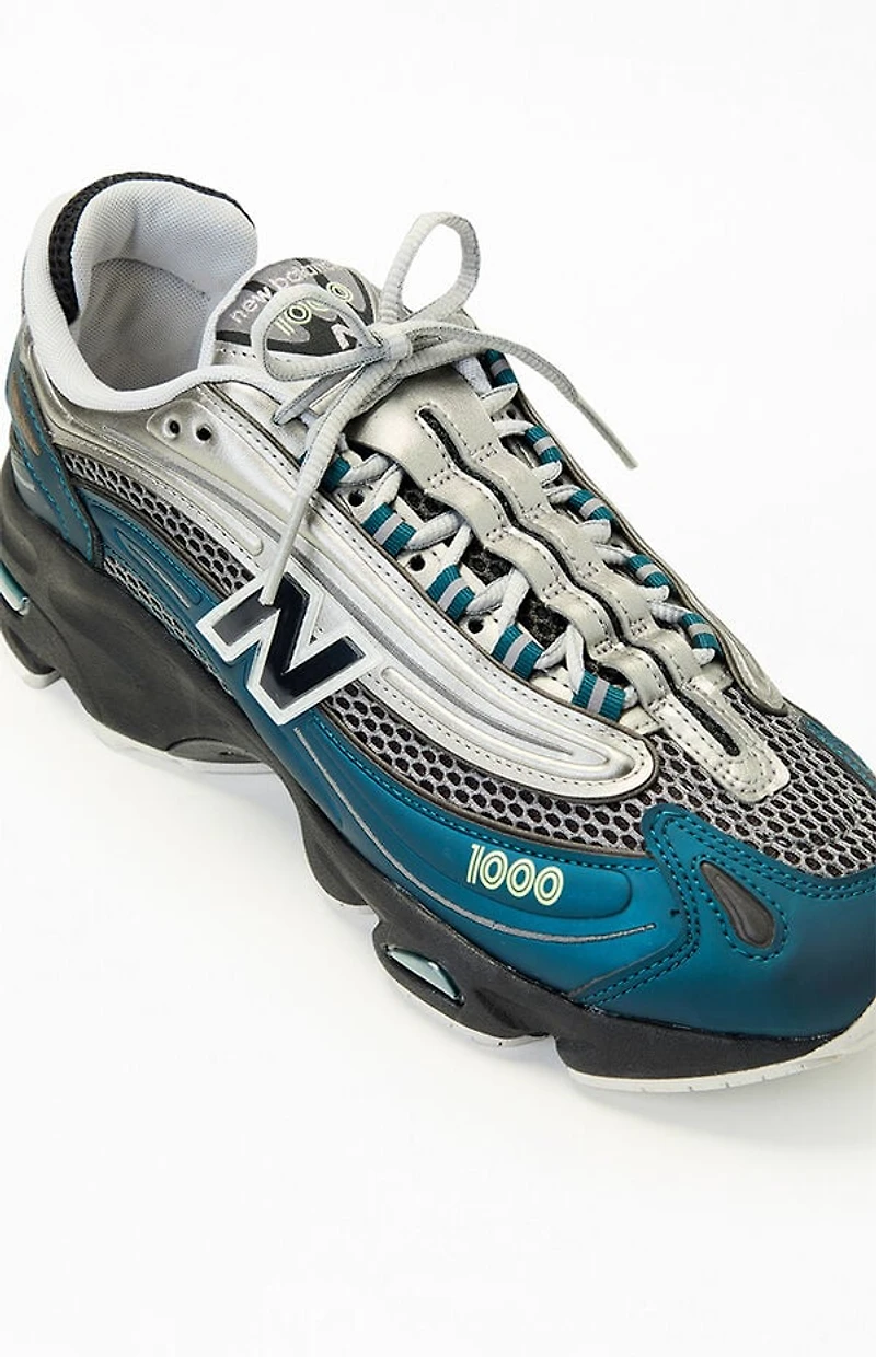 New Balance Silver & Blue 1000 Shoes