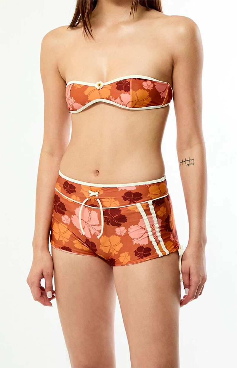 STRAIT THE LABEL Floral Splash Swim Shorts