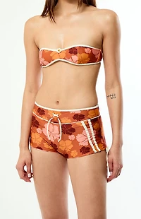 STRAIT THE LABEL Floral Splash Swim Shorts
