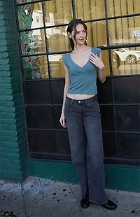 John Galt Green Amara Tank Top