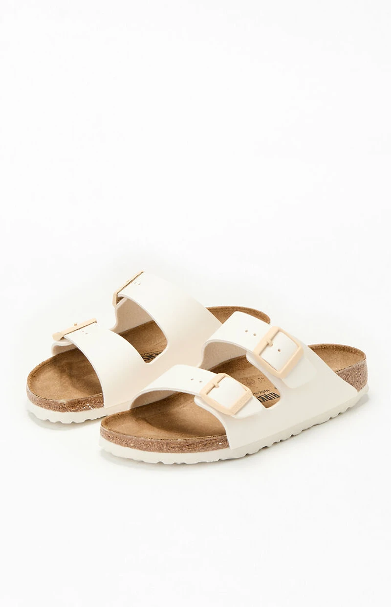 Birkenstock Women's Arizona Slide Sandal Cream