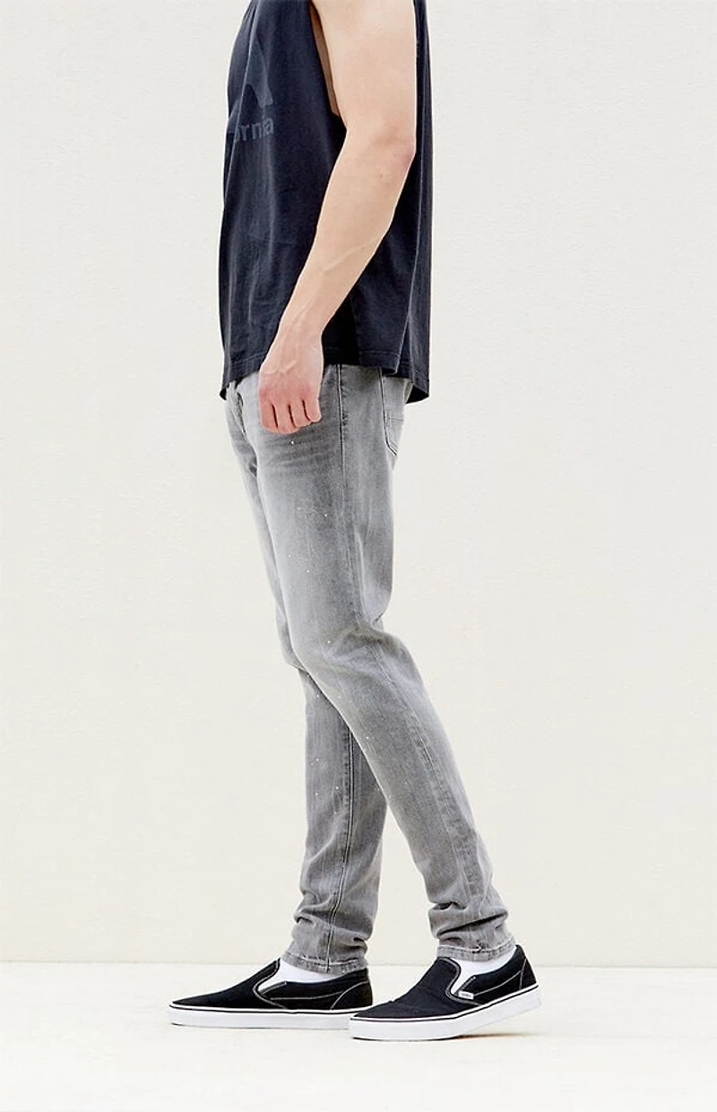 Pacsun Bryce Stacked Skinny Jeans Stretch Gray