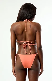 Pacsun Coral Summer Ring Triangle Bikini Top