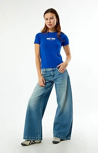 Guess Round Logo Slim T-Shirt