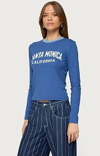 Edikted Santa Monica Long Sleeve T-Shirt
