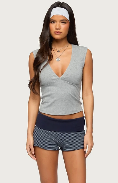 Edikted Balentina V Neck Tank Top
