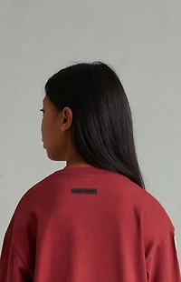 Fear of God ESSENTIALS Kids Crimson Long Sleeve T-Shirt