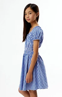 Pacsun Kids Gingham Cotton Mini Dress