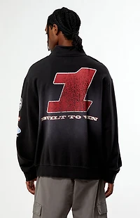 Pacsun Elusive Racing Quarter Zip Sweatshirt