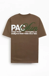 Pacsun Brown Design Studio T-Shirt