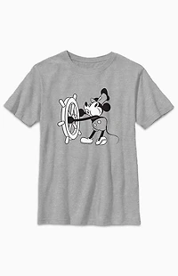 Kids Steamboat Mickey Cruising T-Shirt