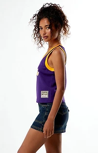 Mitchell & Ness NBA LA Lakers Mesh Cropped Tank Top
