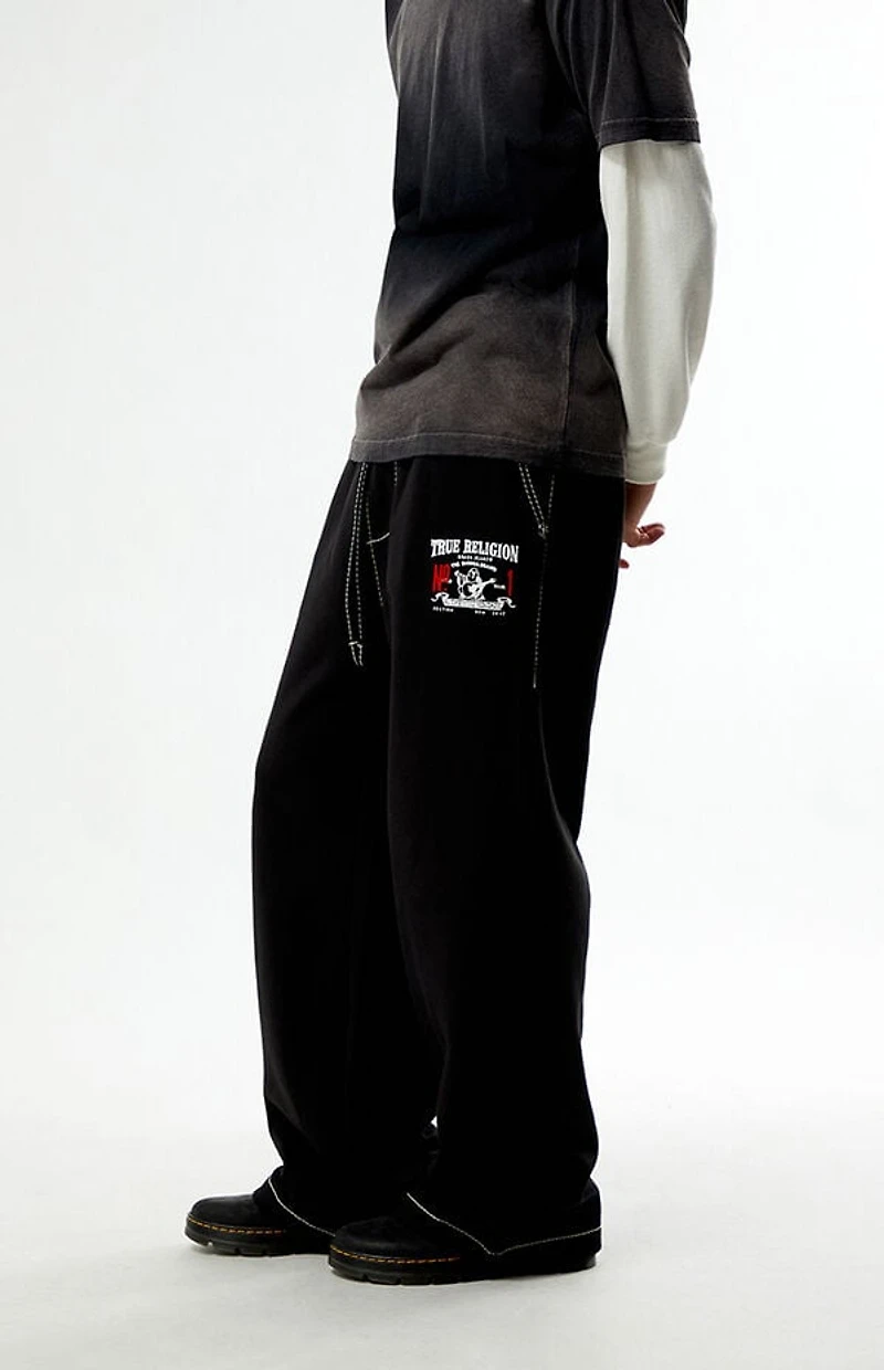 True Religion Big T Logo Baggy Sweatpants