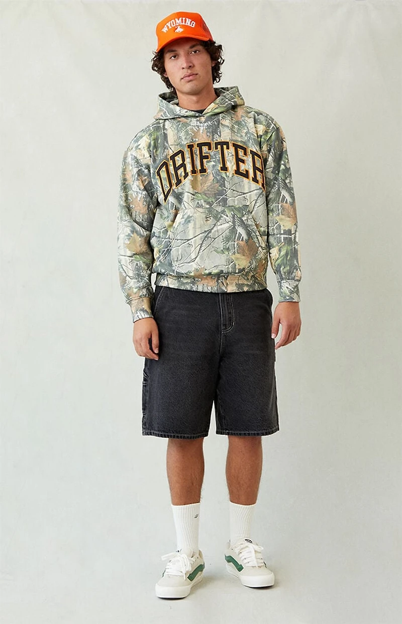 Pacsun Black Baggy Denim Carpenter Shorts