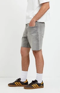 Pacsun Harrison Cutoff Baggy Jean Shorts Stretch Gray