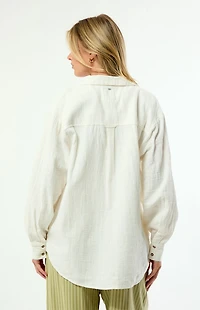 Billabong Wanderer Solid Long Sleeve Oversized Shirt