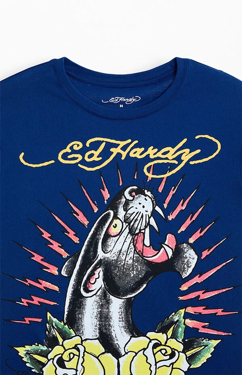 Ed Hardy Panther Roses T-Shirt