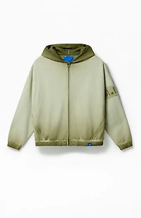 A.R.C. Green Vintage Wash Heavyweight Full Zip Hoodie
