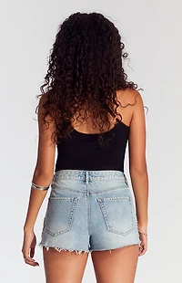 Pacsun Rhinestone Star High Waisted Denim Festival Shorts