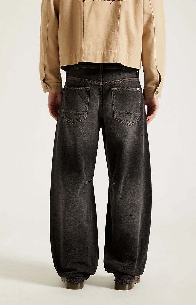 Pacsun Mason Baggy Barrel Jeans Dart Black