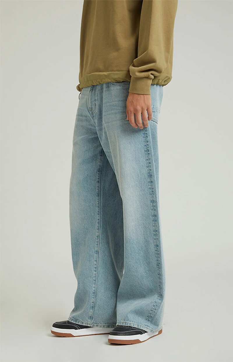 Pacsun Light Wash Extreme Baggy Jeans