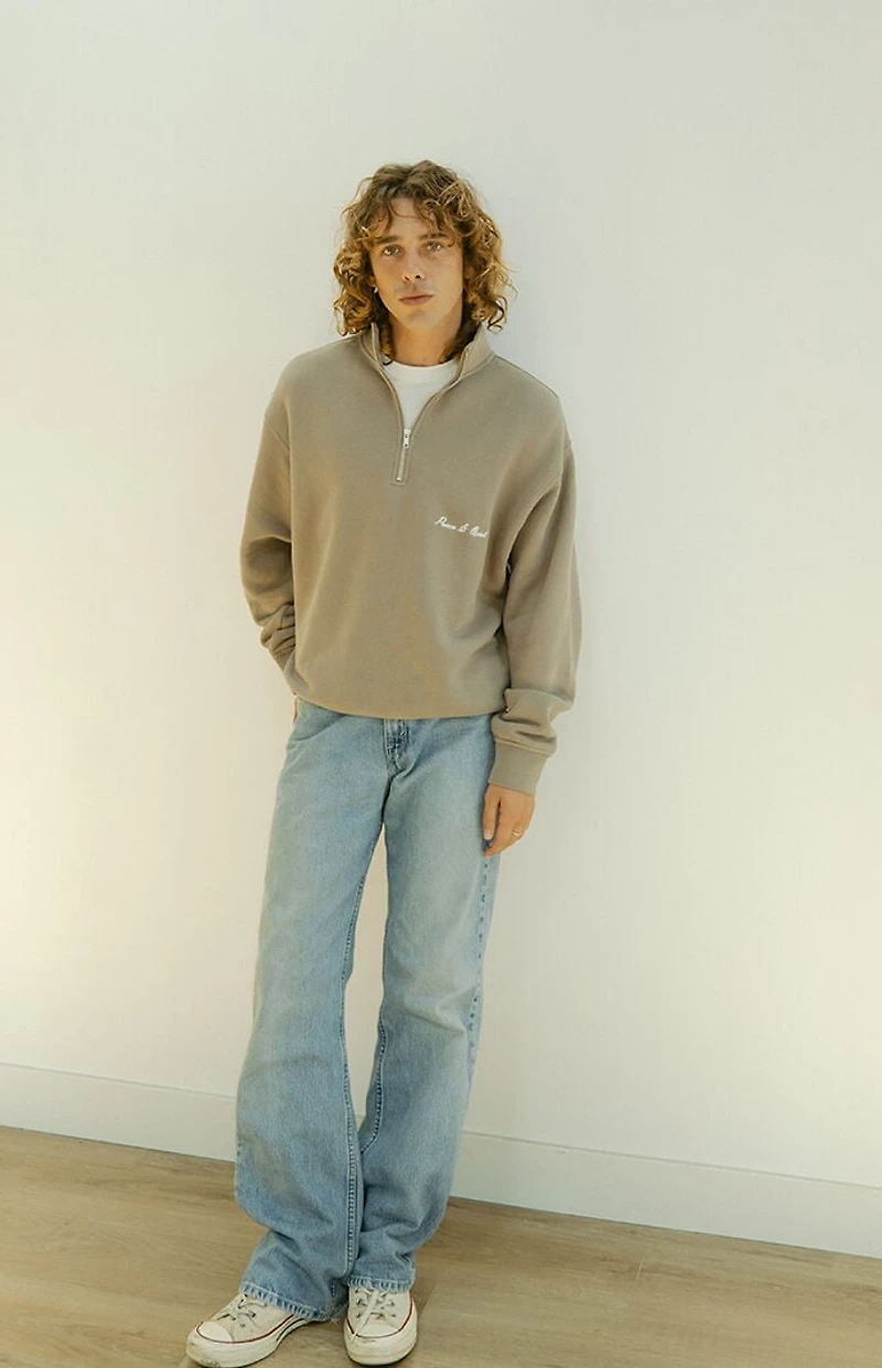 MUSEUM OF PEACE & QUIET Signature Quarter Zip Sweatshirt