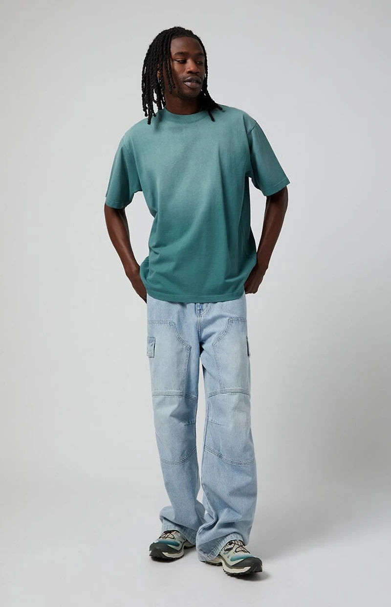 Pacsun Blake Extreme Baggy Jeans Cargo Light Blue