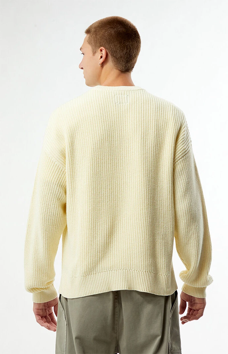 Pacsun Paris Ribbed Knit Crew Neck Sweater