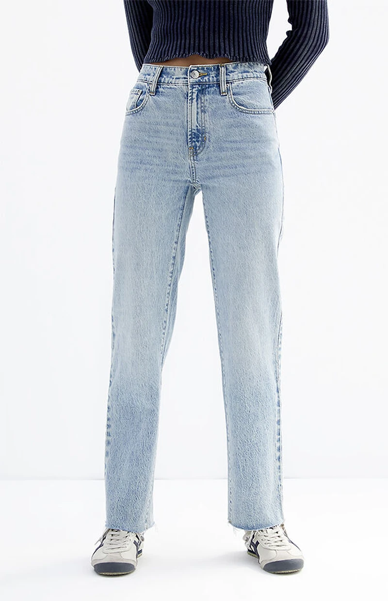 Pacsun Stretch Medium Indigo '90s Straight Leg Jeans