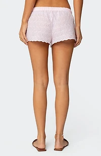 Edikted Talula Eyelet Shorts