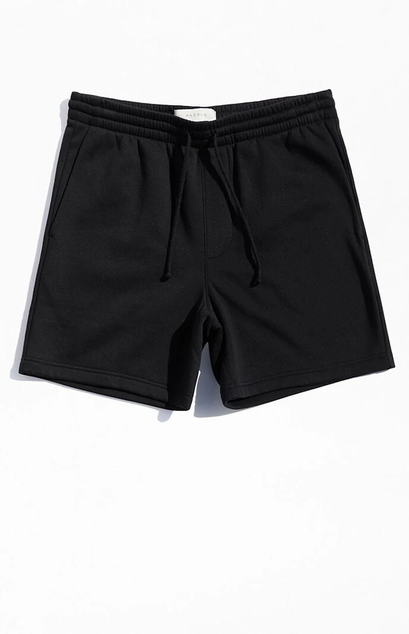 Pacsun Fleece Black Sweat Shorts