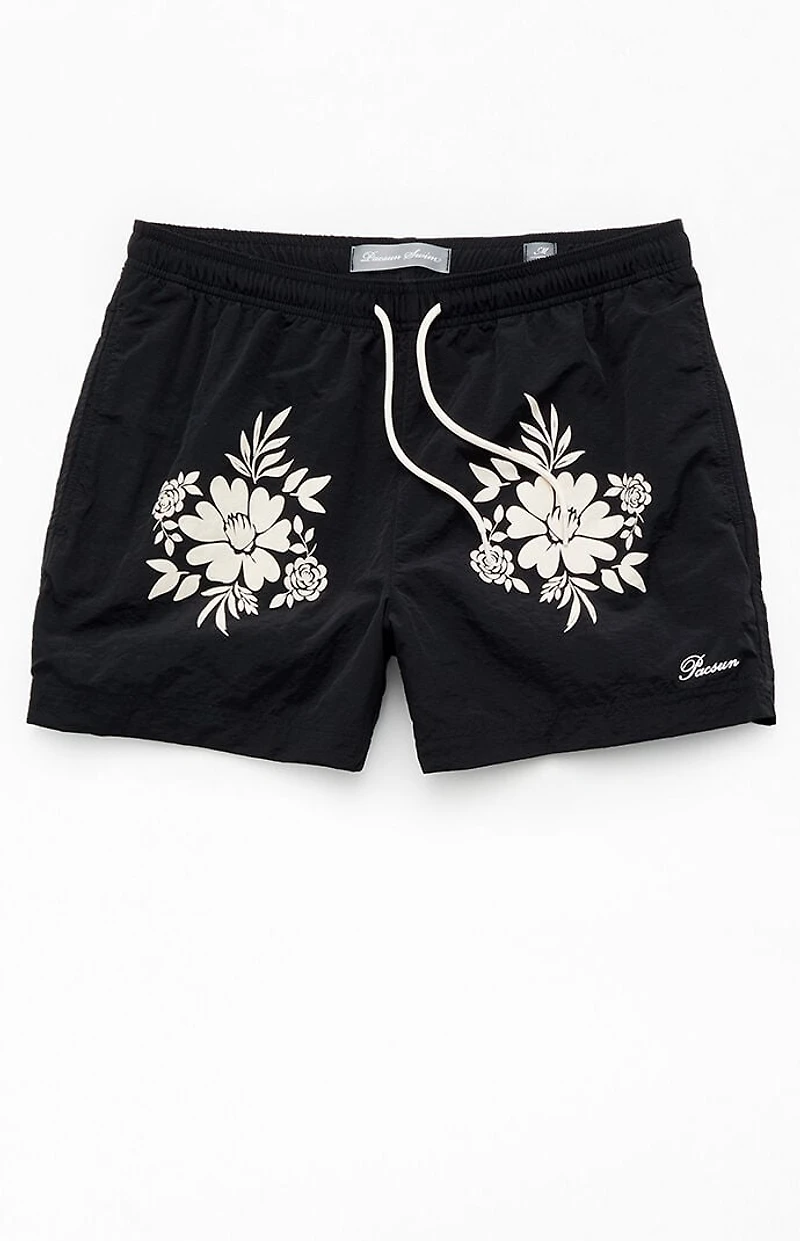 Pacsun Dilated Applique 4.5" Swim Trunks