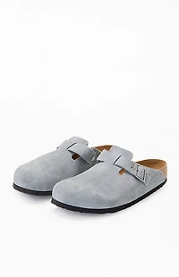 Birkenstock Boston Soft Footbed Clog Blue Grey