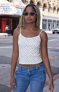 John Galt White Skylar Tank Top