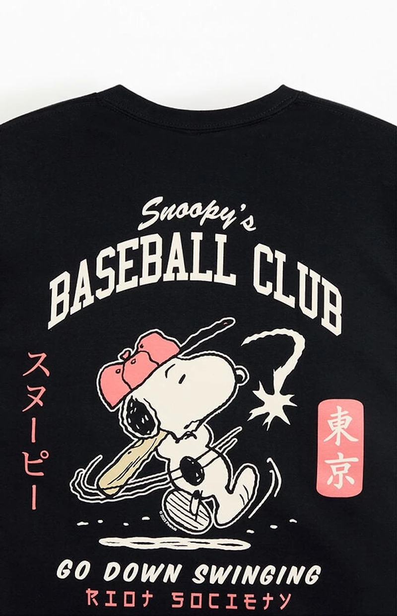 Riot Society Snoopy's Baseball Club T-Shirt