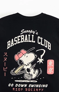 Riot Society Snoopy's Baseball Club T-Shirt