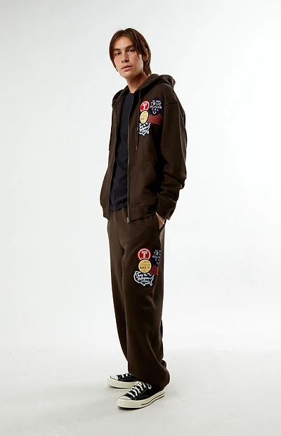 True Religion Vintage Patch Full Zip Hoodie